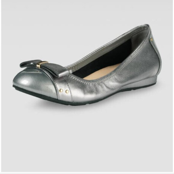 Cole Haan Silver Ballet Flats - Picture 2 of 10